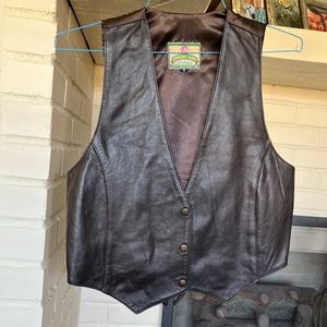 Vintage leather vest